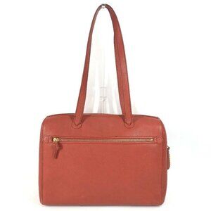 CHANEL vintage Shoulder Bag Tote Bag Duffle Bag Shoulder Bag Leather Orange